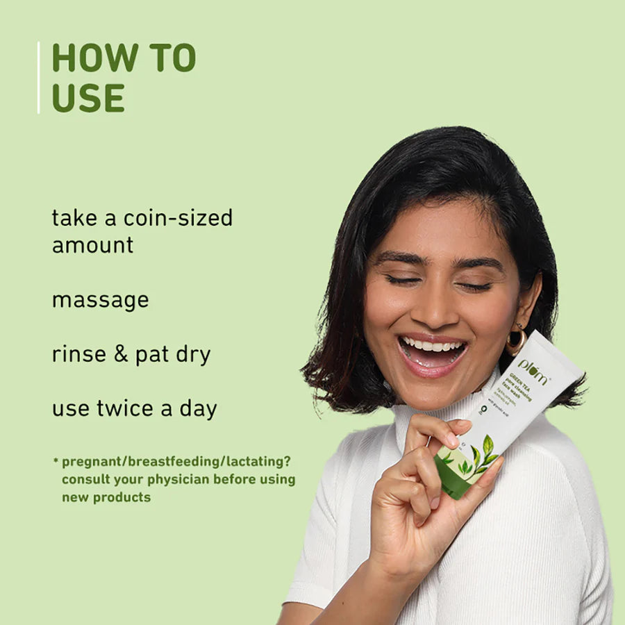Plum Green Tea Pore Cleansing Face Wash for Acne