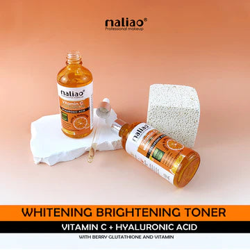 Maliao Vitamin C Whitening Brightening Toner with Berry Glutathione & Hyaluronic Acid (Anti-Oxidation, Refines Pores, All Skin Types)