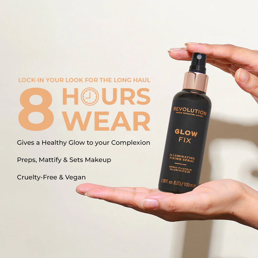 Revolution Glow fix Illuminating Fixing Spray