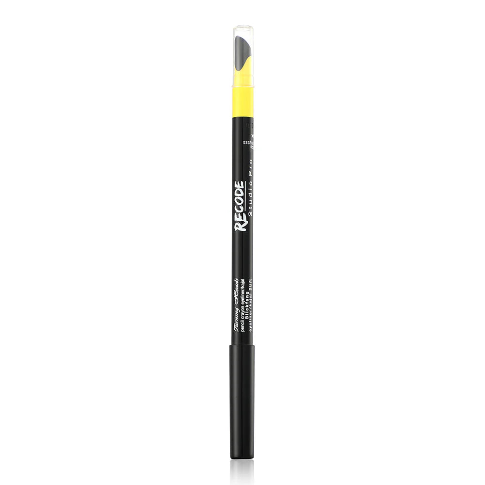 Recode Turning Heads Black Crayon Gel Eyeliner Kajal Pencil,