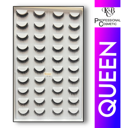 Kbc Professional Cosmetics 20 Pair Mink Hair Lashes