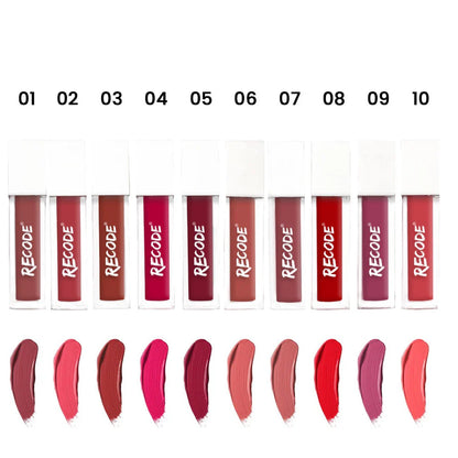 Recode 10 Silky Matte Mini Liquid Lipsticks
