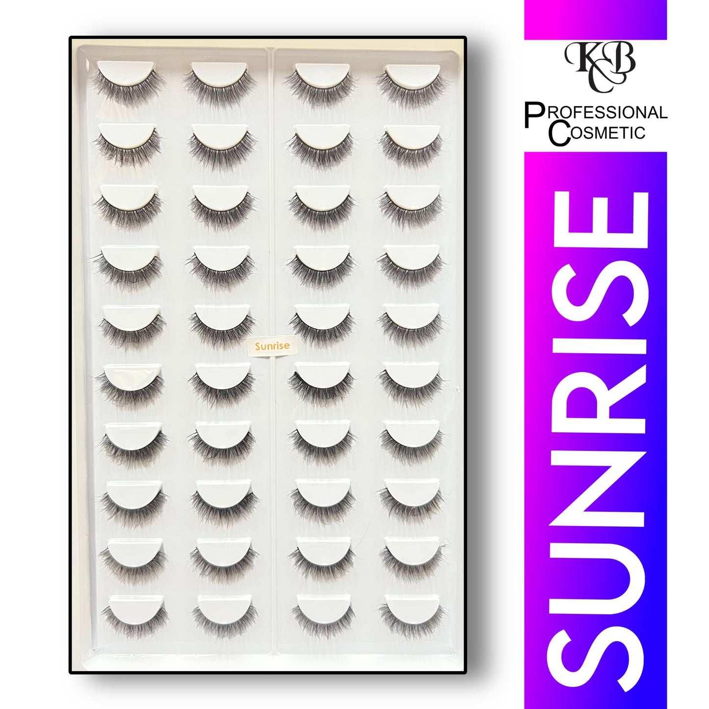 Kbc Professional Cosmetics 20 Pair Mink Hair Lashes