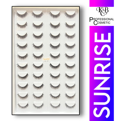 Kbc Professional Cosmetics 20 Pair Mink Hair Lashes