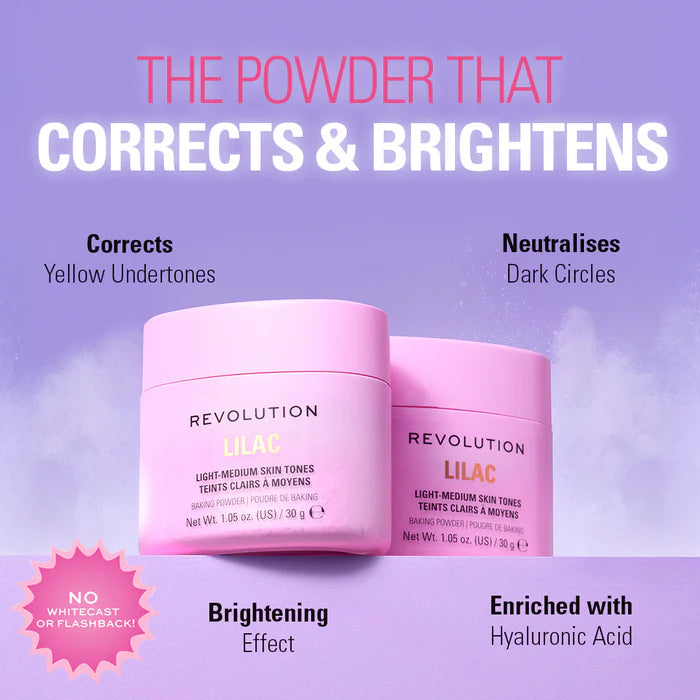 Makeup Revolution Lilac Loose Baking Powder