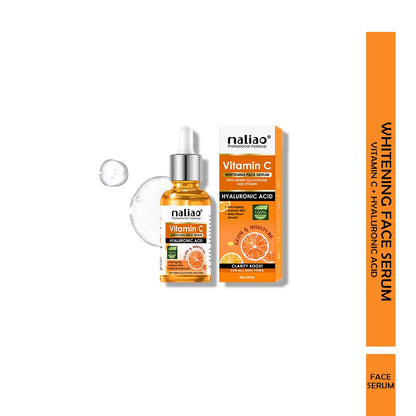 Maliao Vitamin C Face Serum | Whitening & Brightening | Anti-Aging with Hyaluronic Acid & Glutathione | Deep Nourishment | Improves Skin