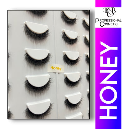 Kbc Professional Cosmetics 20 Pair Mink Hair Lashes