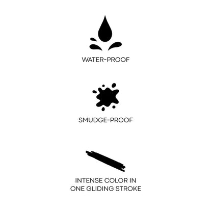 Recode Turning Heads Black Crayon Gel Eyeliner Kajal Pencil,