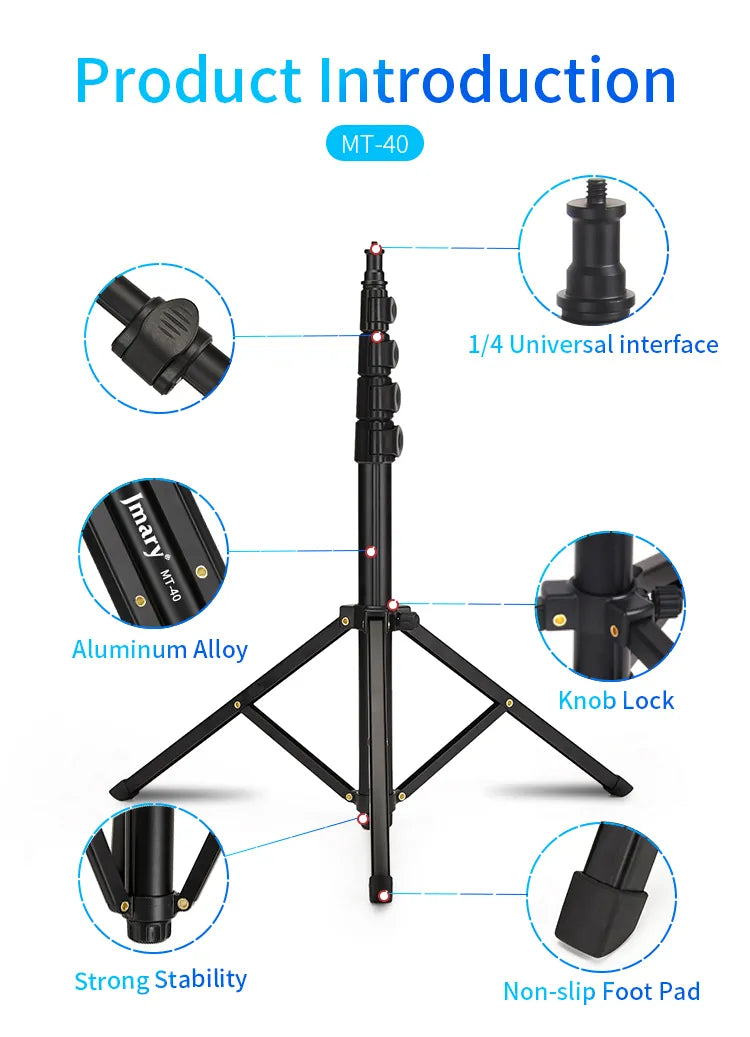 Jmary 2 In 1 Protable Tripod Stand (Mt-40)