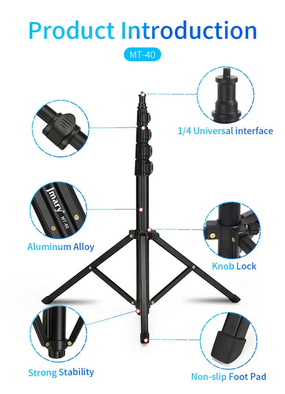 Jmary 2 In 1 Protable Tripod Stand (Mt-40)