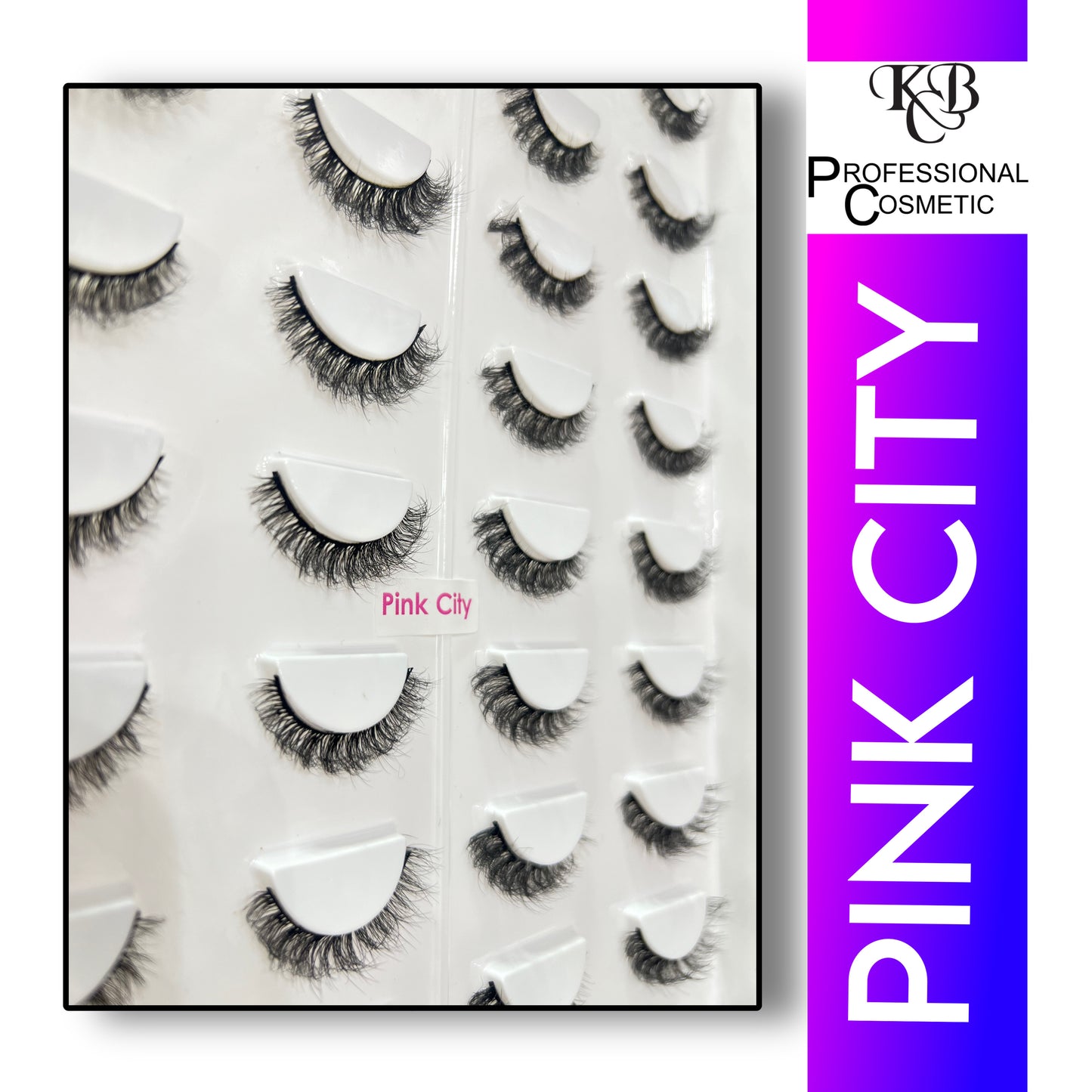Kbc Professional Cosmetics 20 Pair Mink Hair Lashes