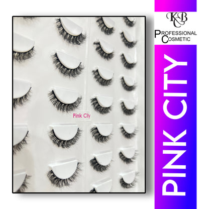 Kbc Professional Cosmetics 20 Pair Mink Hair Lashes