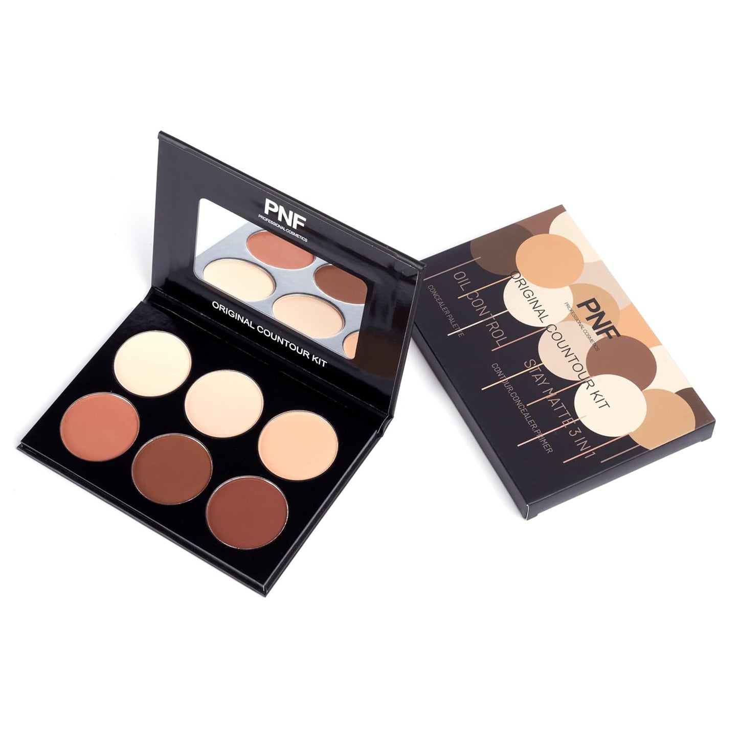 PNF Contour Kit, Oil Control, Contouring and Highlighting Powder Palette