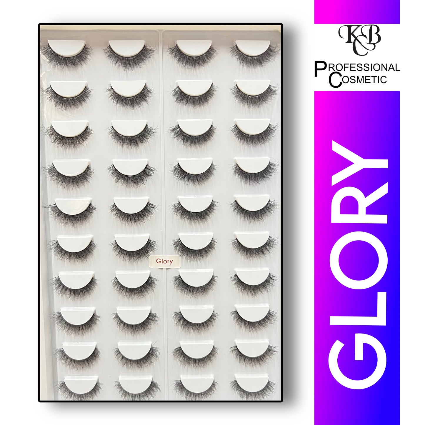 Kbc Professional Cosmetics 20 Pair Mink Hair Lashes