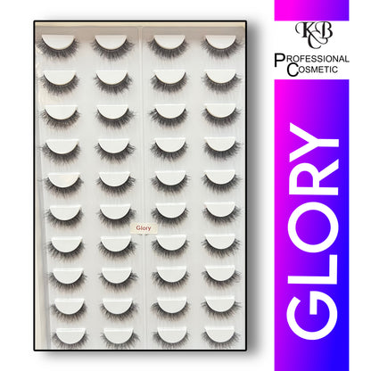 Kbc Professional Cosmetics 20 Pair Mink Hair Lashes
