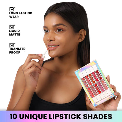 Recode 10 Silky Matte Mini Liquid Lipsticks