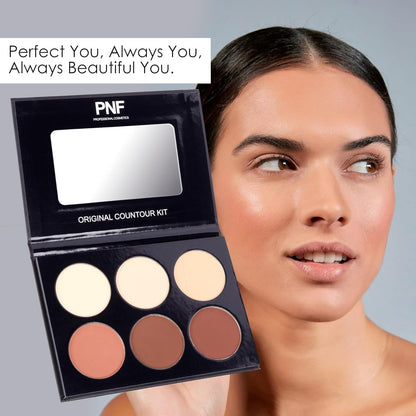 PNF Contour Kit, Oil Control, Contouring and Highlighting Powder Palette