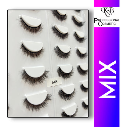 Kbc Professional Cosmetics 20 Pair Mink Hair Lashes