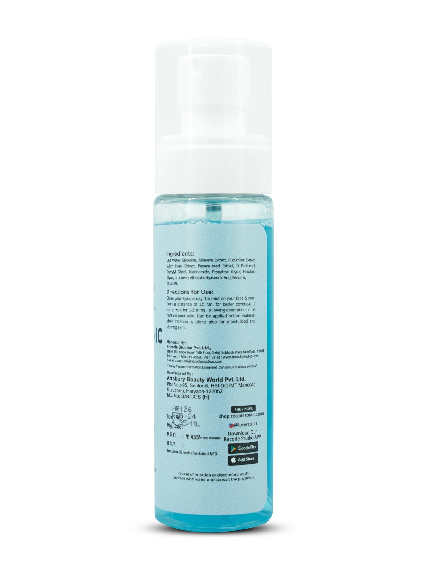 Recode Hyaluronic Acid Glow Mist