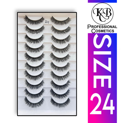 KBC Professional Cosmetic 10 Pair Light Feather Lashes