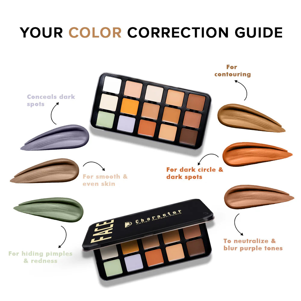 Character 15 Shades Pro Concealer Palette C-A302