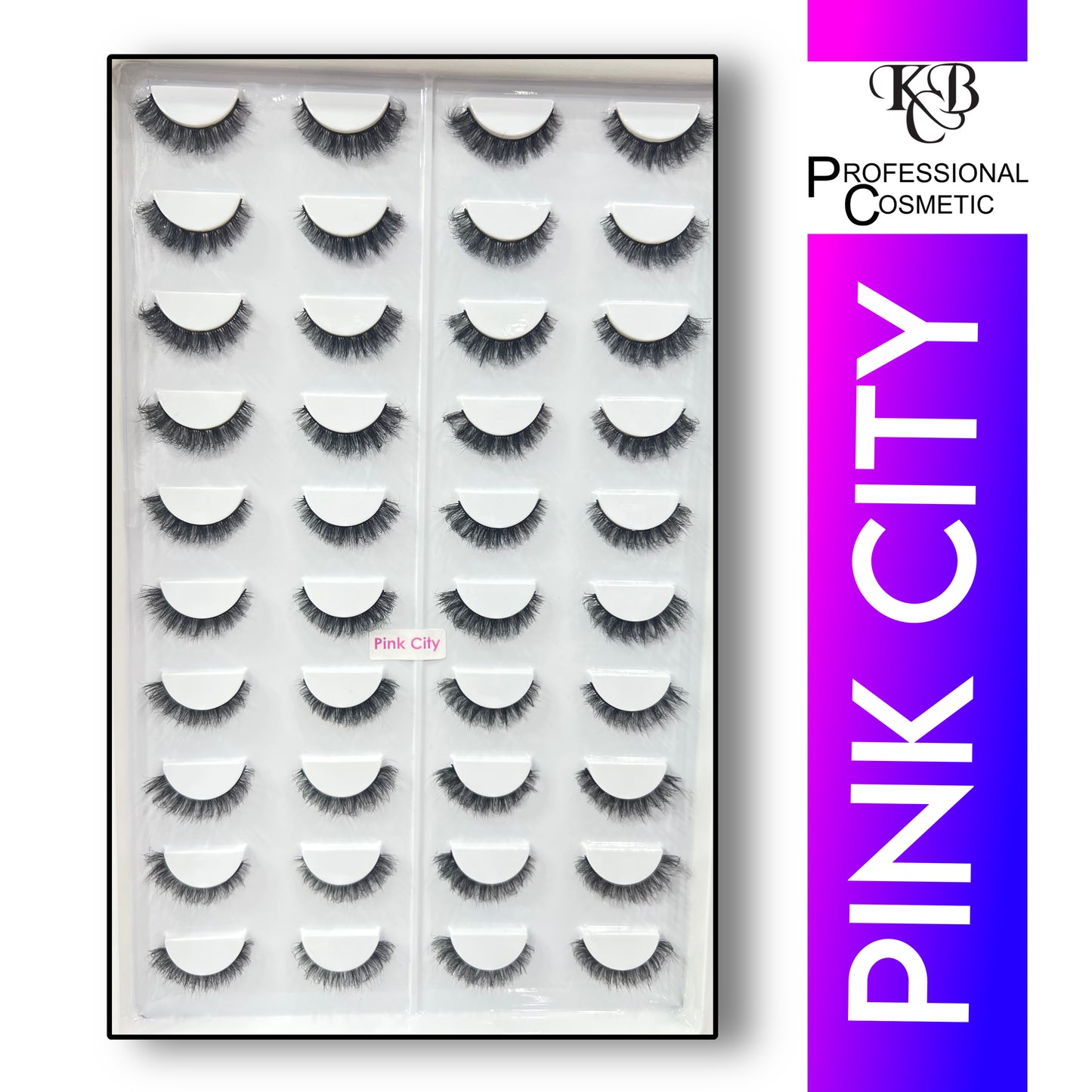 Kbc Professional Cosmetics 20 Pair Mink Hair Lashes