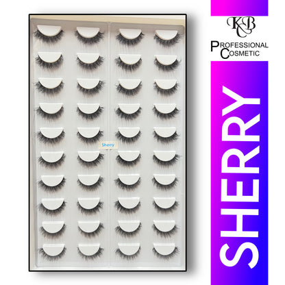 Kbc Professional Cosmetics 20 Pair Mink Hair Lashes