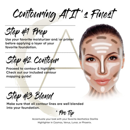 PNF Contour Kit, Oil Control, Contouring and Highlighting Powder Palette
