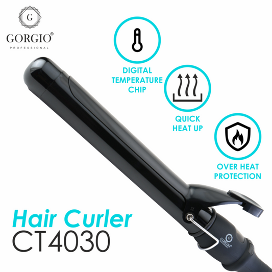 Gorgio Professional Curling Tong (CT4030) – 28 mm