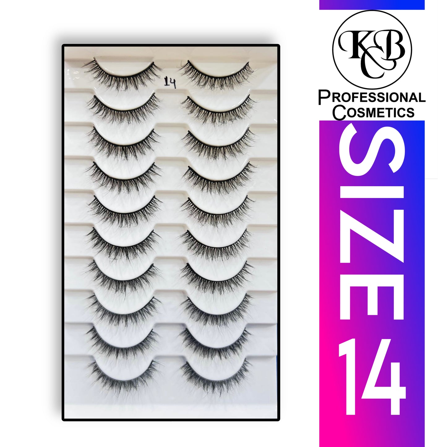 KBC Professional Cosmetic 10 Pair Light Feather Lashes