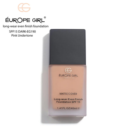 Europe Girl Long-Wear Matte Cover Foundation | With SPF 15
