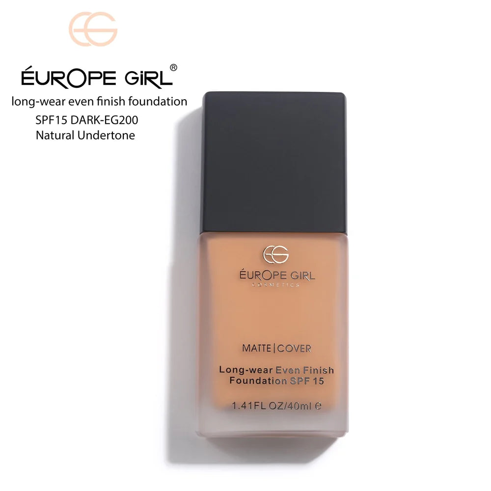 Europe Girl Long-Wear Matte Cover Foundation | With SPF 15