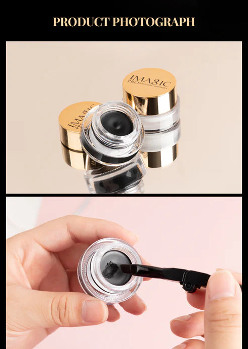 Imagic Gel Eyeliner Black + White Color Combo