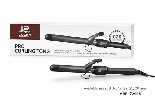 Lucky Professional  Pro Curling Tong (C-20) Nano Ceramic