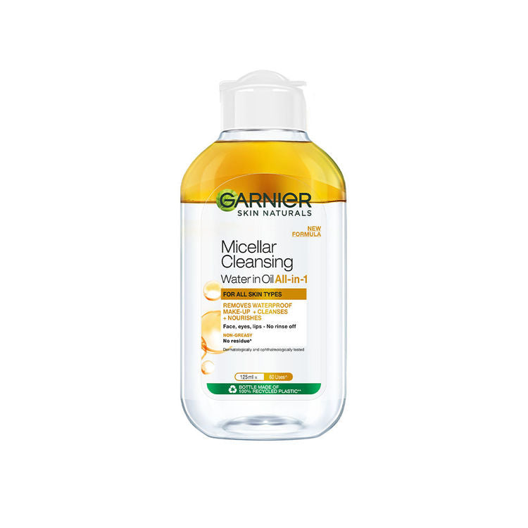 Garnier Skin Naturals Micellar Oil-Infused Cleansing Water For Cleansing & Make-Up Remover | 125ml