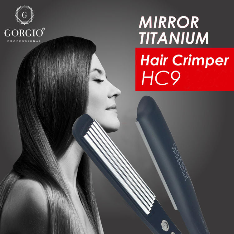 Gorgio Professional Mirror Slim Professional Hair Crimper - HC9