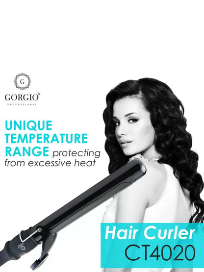 Gorgio Professional Premium Hair Curling Tong (CT4020) 25mm