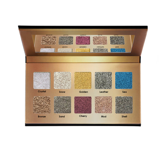 Forever52 10 Color Metallic Eyeshadow Palette (Gemstones Collection)