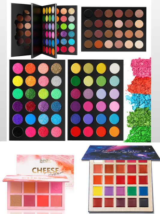 Combo Offer DE'Lanci Eyeshadow Imagic Cheese Blush & DE'Lanci lip palette