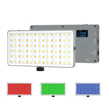 Digitek (LED-D135 ML) 12W Metal Body RGB LED Light with OLED Display, Adjustable Brightness & 360° Color Control, USB-C Charging, 21 Preset Effects, Multi-Scene Lighting for Photo & Video Shoots