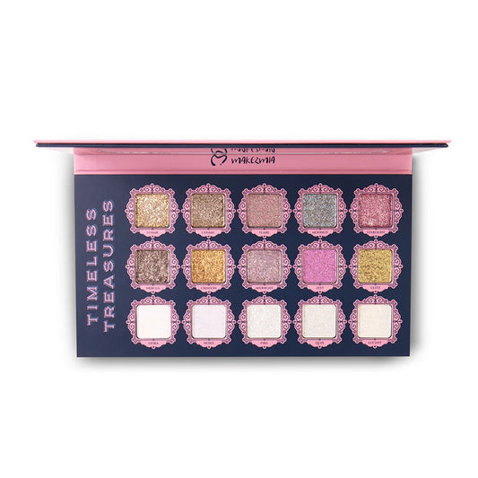 Makezmia Timeless Treasures Shimmer & Holographic Eyeshadow Palette
