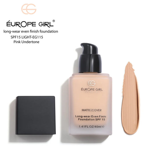 Europe Girl Long-Wear Matte Cover Foundation | With SPF 15