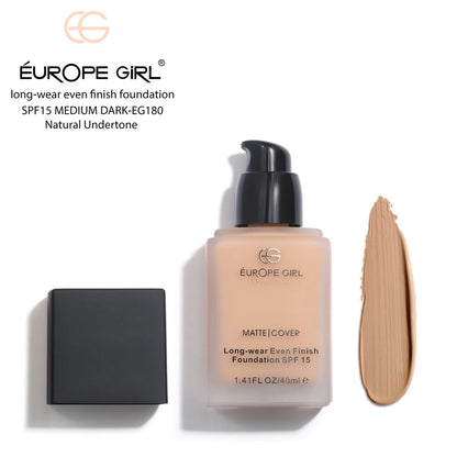 Europe Girl Long-Wear Matte Cover Foundation | With SPF 15