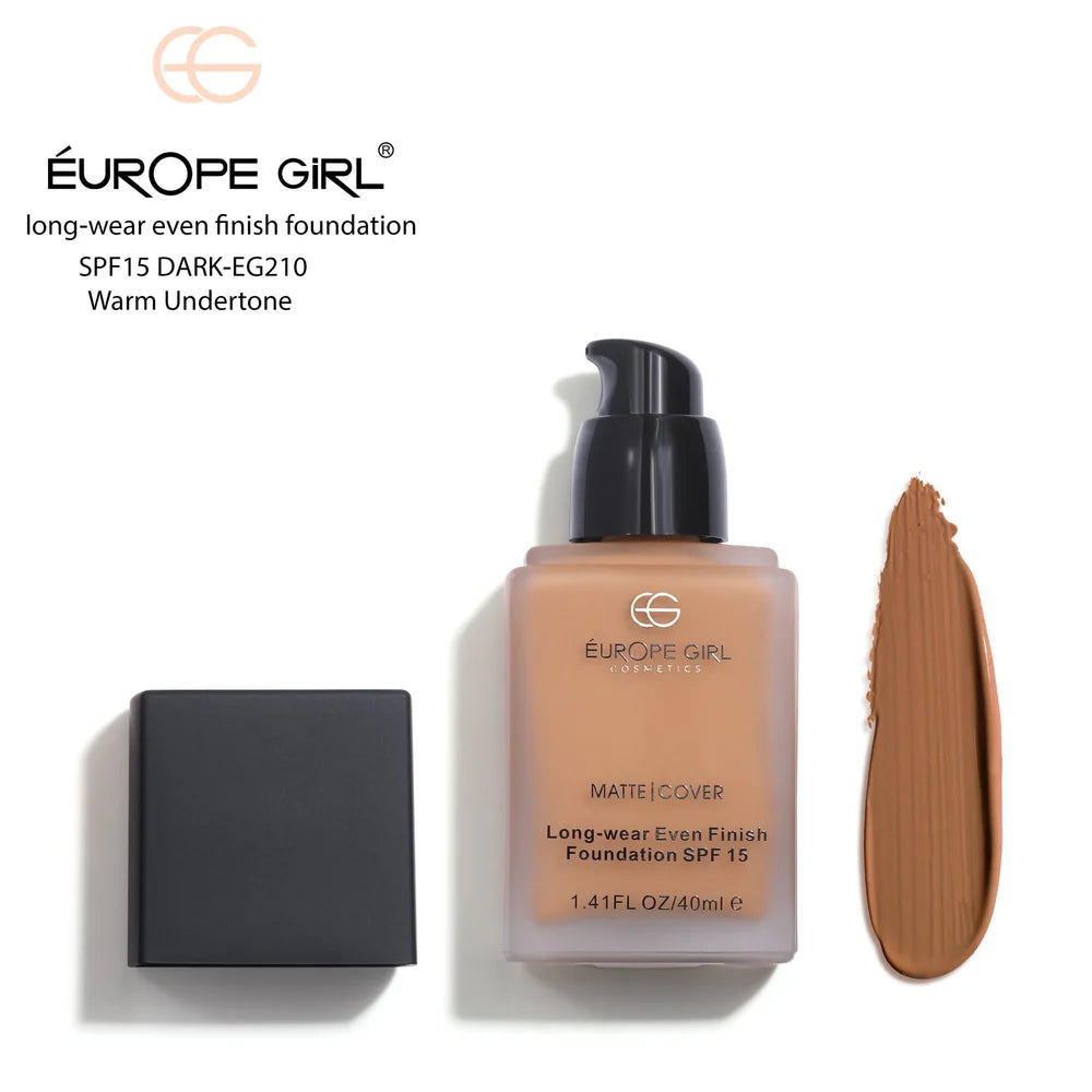 Europe Girl Long-Wear Matte Cover Foundation | With SPF 15