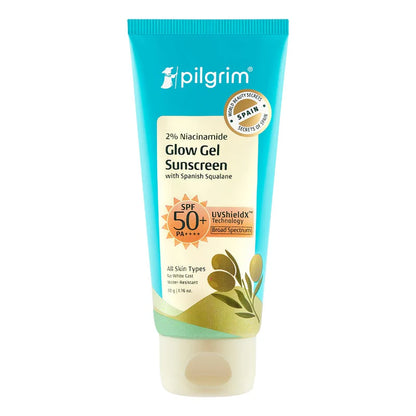 PILGRIM GLOW GEL SUNSCREEN 2% NIACINAMAIDE SPF 50+ PA++++