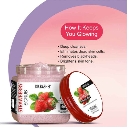 Dr.Rashel Strawberry  Face and Body Scrub