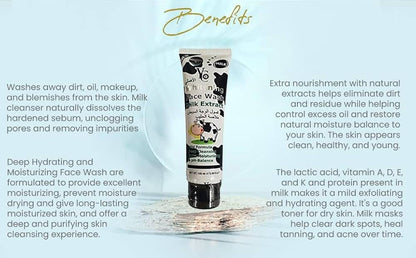 Yc Whitening Milk Extract Face Wash