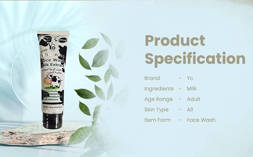 Yc Whitening Milk Extract Face Wash