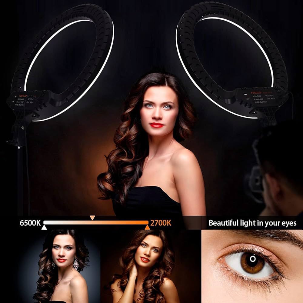 Ring Light Studio Mobile Selfie Light with Stand, Bd-460D 46cm/18"