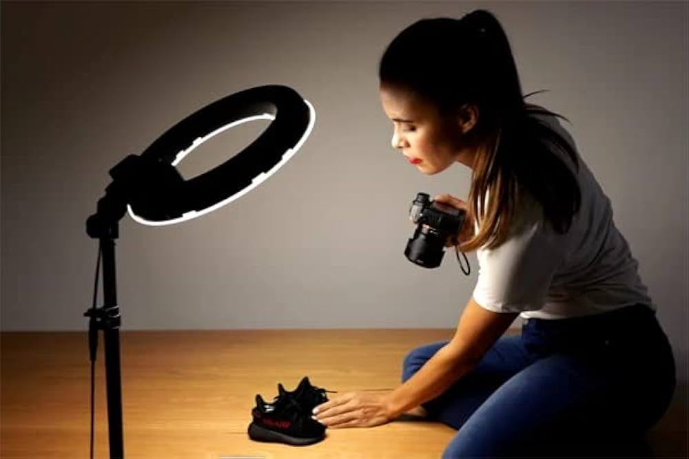 Ring Light Studio Mobile Selfie Light with Stand, Bd-460D 46cm/18"